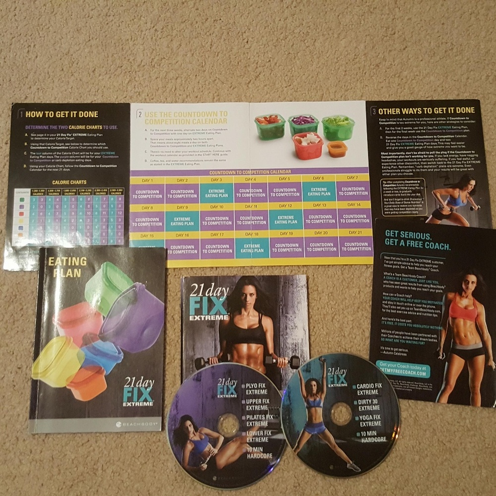 NWT 21 Day Fix EXTREME No Containers Kit